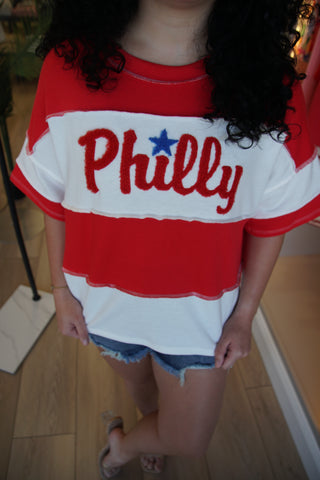 Philly Varsity Stripe Tee