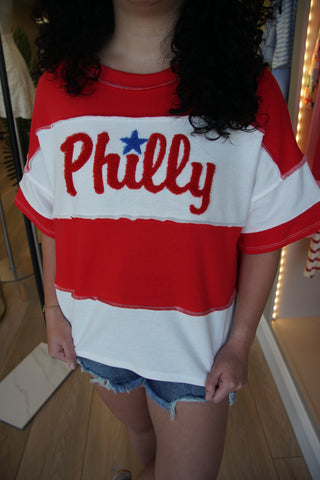 Philly Varsity Stripe Tee