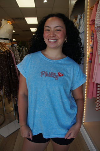 Baby Blue Philly Love Tee