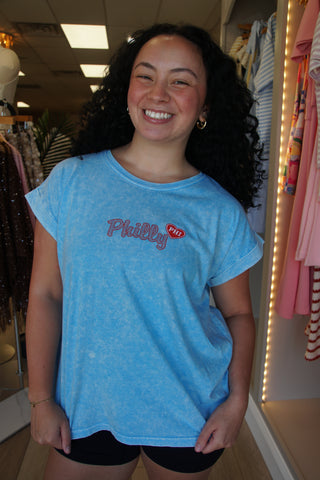 Baby Blue Philly Love Tee