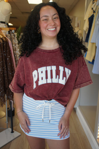 Philly Maroon Tee