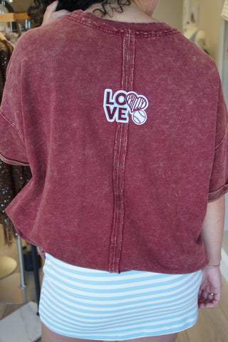 Philly Maroon Tee