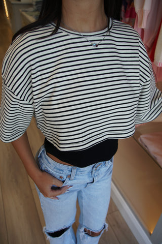 Black Double Layered Tee