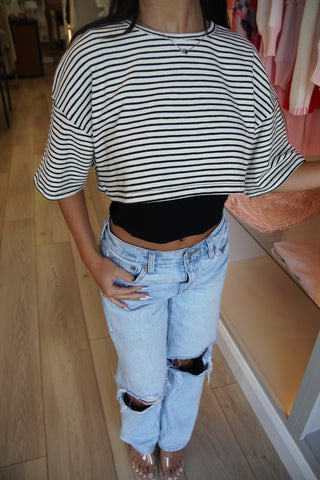 Black Double Layered Tee