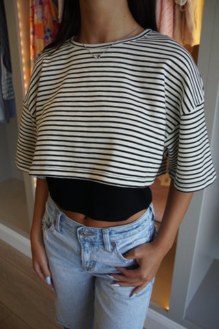 Black Double Layered Tee