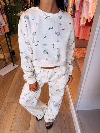 Olive Martini Matching Sweatset