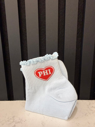 Philly Baseball Ruffle Socks