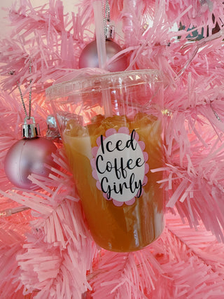 Iced Coffee Girl Ornament