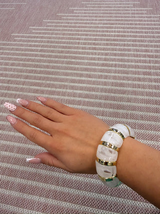 #0023 Verona Bangle - White