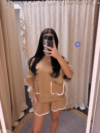 Eyelet Lace Detailed Set