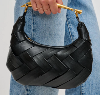 Black Woven Crossbody
