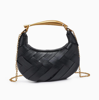 Black Woven Crossbody