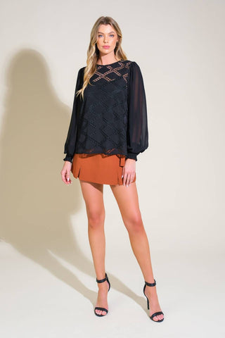 Midnight Muse Lace Top