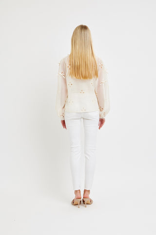 Bow Detailed Long Sleeve