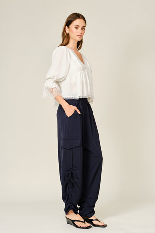 Navy Cargo Jogger Pant