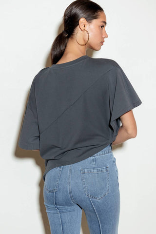 Charcoal Asymmetrical Tee