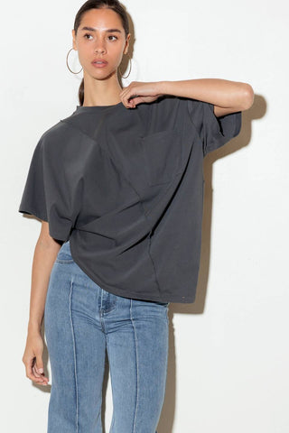 Charcoal Asymmetrical Tee