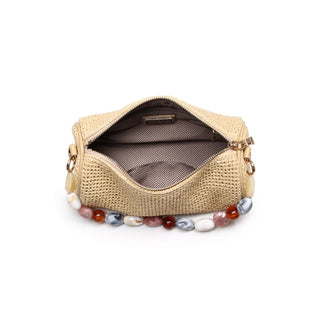 Natural Oval Straw Clutch
