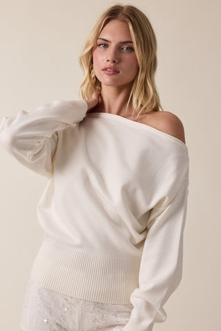 Basic Ivory Sweater Top