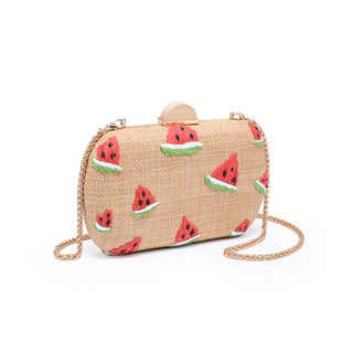 Watermelon Straw Clutch