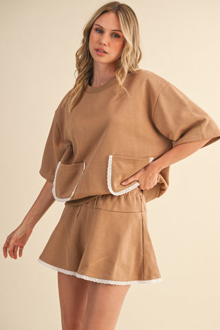 Eyelet Lace Detailed Set