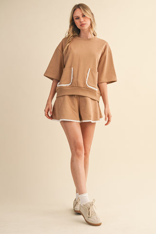 Eyelet Lace Detailed Set