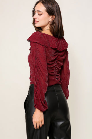 Burgundy Holiday Ruffle Top 3.jpg