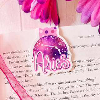 Aries Zodiac Sign Magnetic Bookmark