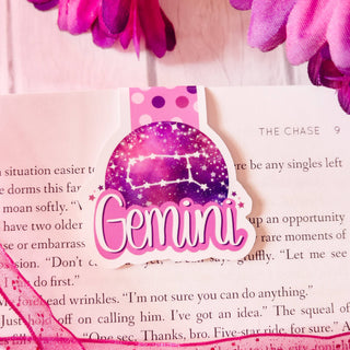 Gemini Zodiac Sign Magnetic Bookmark
