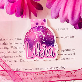 Libra Zodiac Sign Magnetic Bookmark