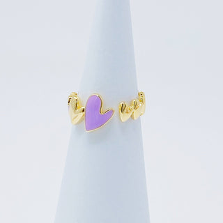 Soft Heart Open Ring