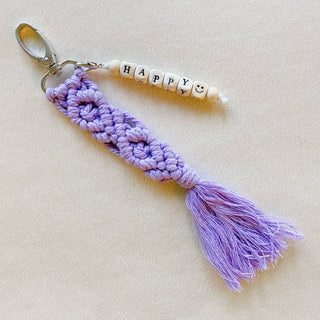 Purple Beloved Boho Key Chain