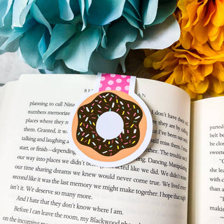 Chocolate Donut Magnetic Bookmark