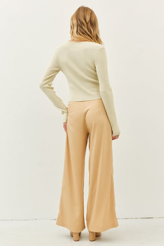 Champagne Metallic Bow Sweater3.jpg